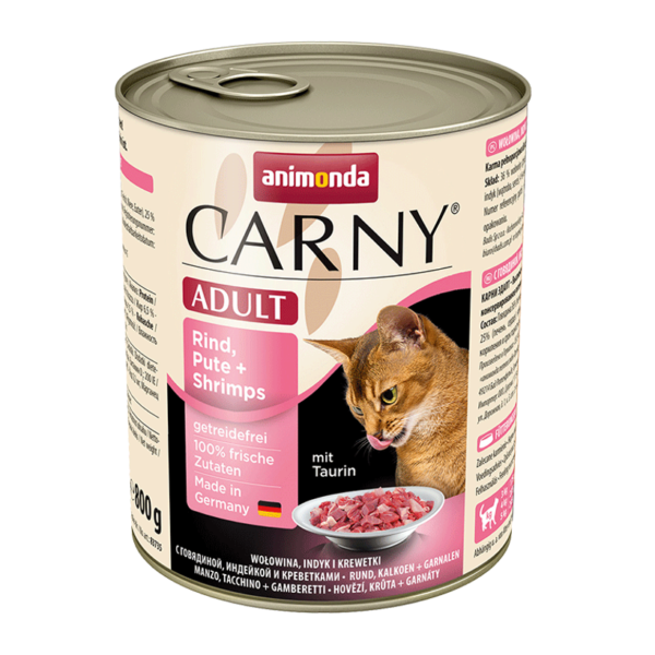 Carny cat βοδινο + γαλοπουλα + γαριδες (6 x 800gr)