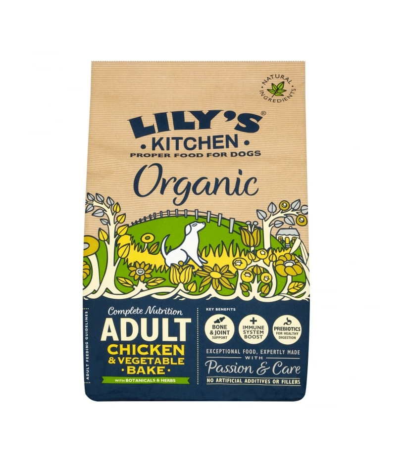 Lilys kitchen dry dog organic chicken & vegetables 7kg