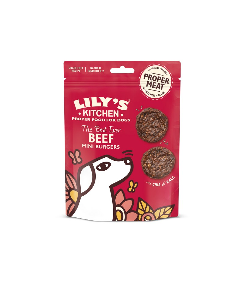 Lily's kitchen treat beef mini burgers 70gr