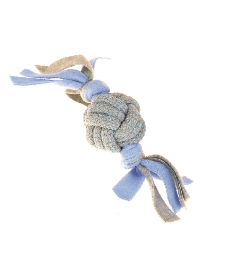Παιχνιδι little rascals fleecy rope ball tugger  blue