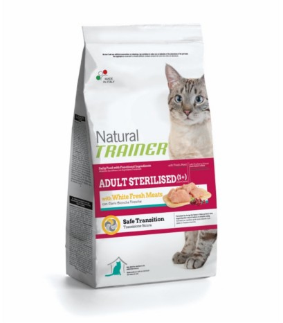 Trainer Natural Adult Cat Sterilized White Meats (λευκό κρέας) 3kg